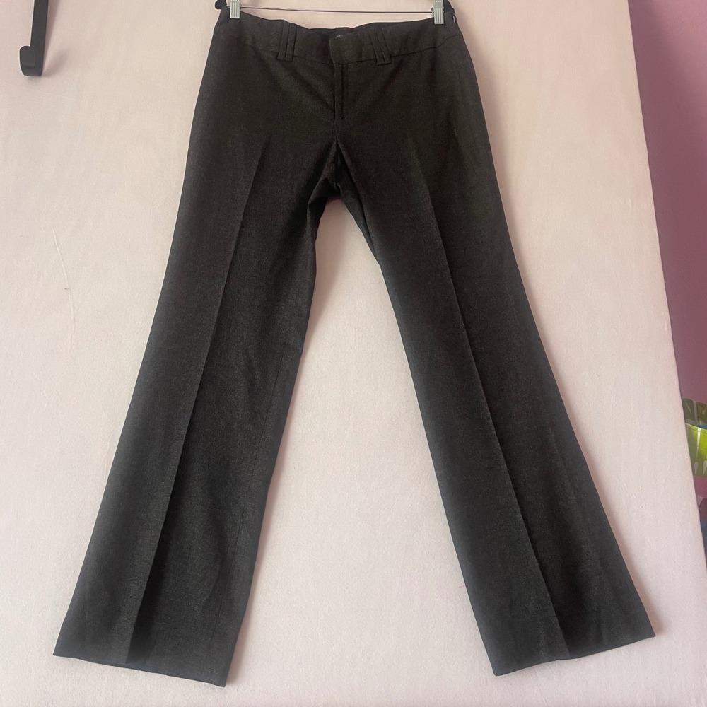 Banana‎ Republic Jackson Fit Charcoal Grey Stretch Straight Leg Dress Pants 12